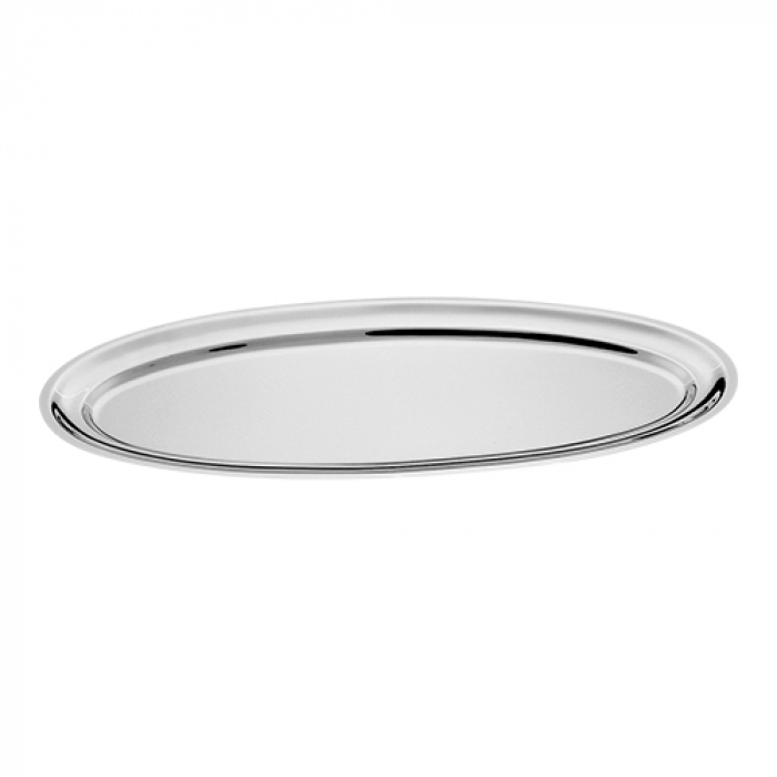 Fischplatte oval Edelstahl 18/0 - 80 x 31 cm